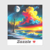 Sticker Scène Artsy Cloud (Feuille)