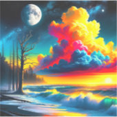 Sticker Scène Artsy Cloud (Devant)