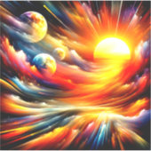 Sticker Scène Artsy Sun (Devant)