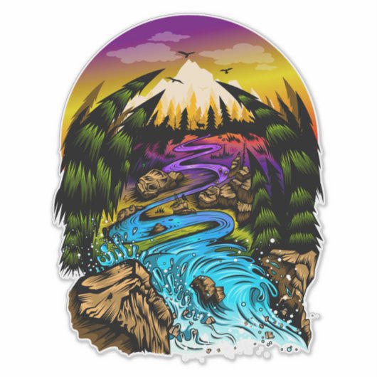 Sticker Scène extérieure (Devant)