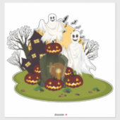 Sticker Scène Halloween (Feuille)