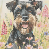 Sticker – Schnauzer Die-Cut Watercolor Sticker (Devant)