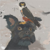STICKER SCHNAUZER & FALCON (Devant)
