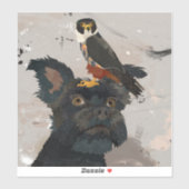 STICKER SCHNAUZER & FALCON (Feuille)