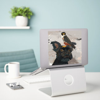 STICKER SCHNAUZER & FALCON