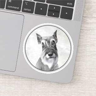 Sticker Schnauzer (géant) - Joli art original pour chien