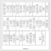 Sticker School Organization , School Memory (Feuille)