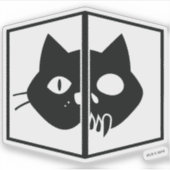Sticker Schrödinger Cat Graphic (Devant)