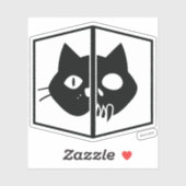 Sticker Schrödinger Cat Graphic (Feuille)