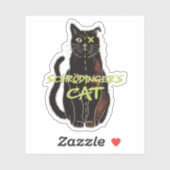 Sticker Schrodinger's Cat, Funny Physics Don (Feuille)
