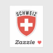 Sticker Schweiz (Suisse germanophone) (Feuille)
