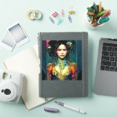 Sticker Sci-Fi Imaginaire d'oursin arc-en-ciel (Couverture iPad)