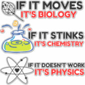STICKER SCIENCE BIOLOGY CHIMIISTRY PHYSICS (Devant)