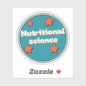 Sticker science de la nutrition (Feuille)