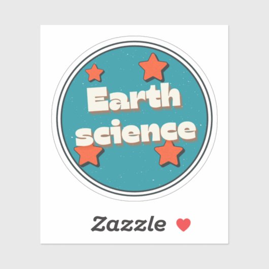 Sticker Science de la Terre (Feuille)