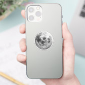 Sticker Science de l'astronomie spatiale de la Pleine lune (Téléphone)