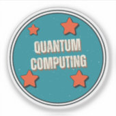 Sticker Science de l'informatique quantique (Devant)