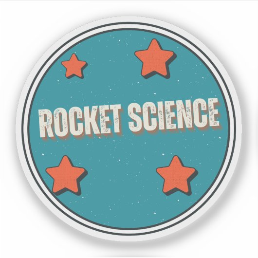 Sticker Science des fusées (Devant)