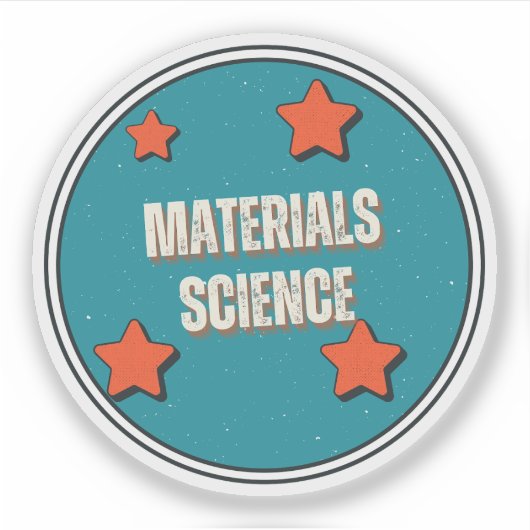 Sticker Science des matériaux (Devant)
