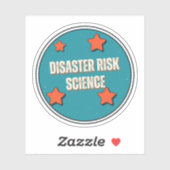 Sticker Science des risques de catastrophe (Feuille)