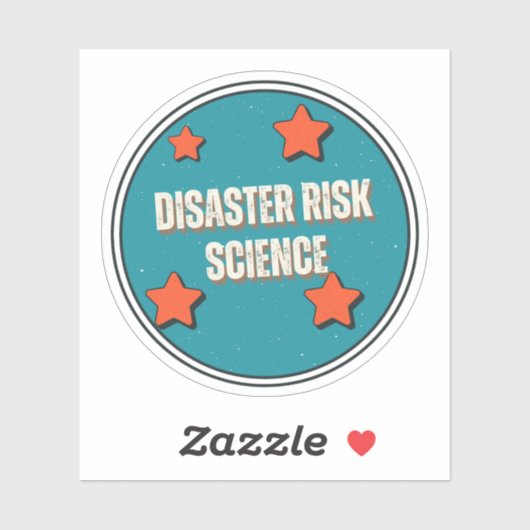 Sticker Science des risques de catastrophe (Feuille)