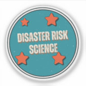 Sticker Science des risques de catastrophe (Devant)