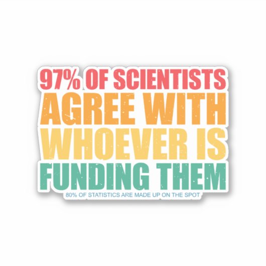 Sticker Science et statistique (Devant)