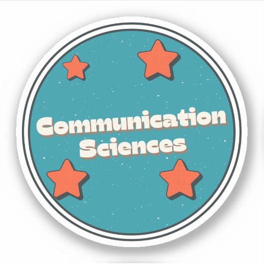 Sticker Sciences de la communication (Devant)