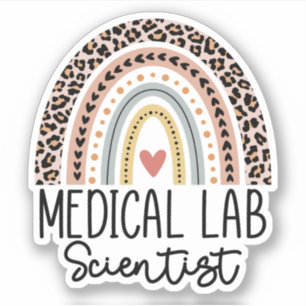 Sticker Scientifique de laboratoire Médicale MLS Rainbow