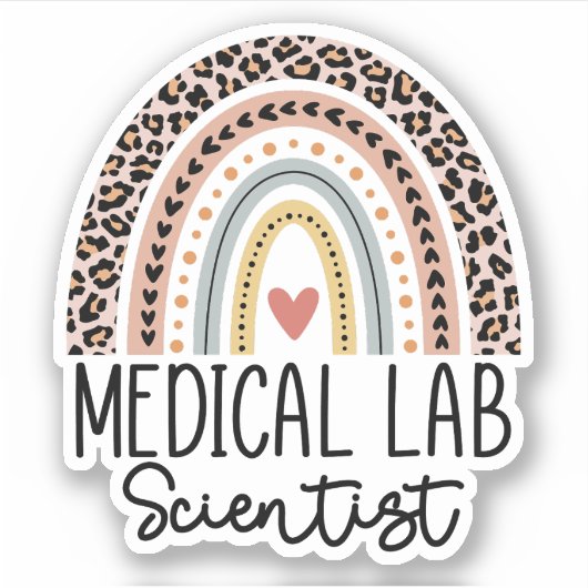 Sticker Scientifique de laboratoire Médicale MLS Rainbow (Devant)
