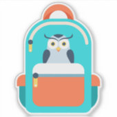 Sticker scolaire sac à dos mignon (Devant)