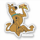Sticker Scooby Doo Avec Pizza Slice (Devant)