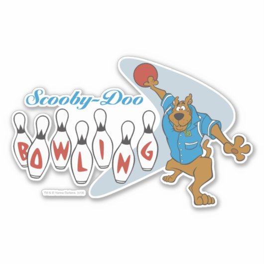 Sticker Scooby-Doo Bowling (Devant)
