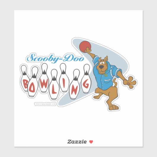 Sticker Scooby-Doo Bowling (Feuille)