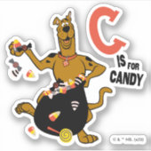 Sticker Scooby-Doo | C est pour Candy (Devant)