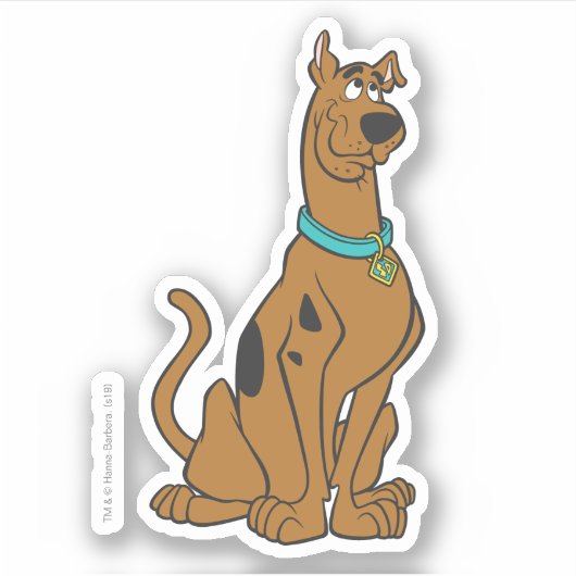 Sticker Scooby Doo Chiot Yeux (Devant)