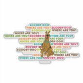 Sticker Scooby-Doo Coureur "Où Es-Tu ?" (Devant)