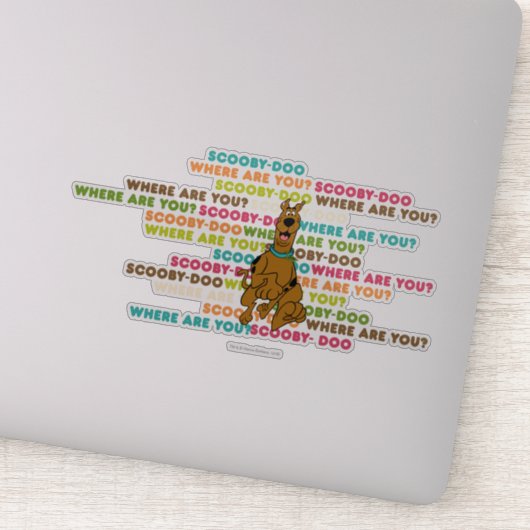 Sticker Scooby-Doo Coureur "Où Es-Tu ?" (Détail)
