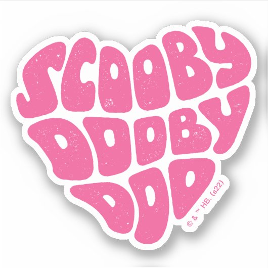 Sticker Scooby Doo Doo Heart (Devant)