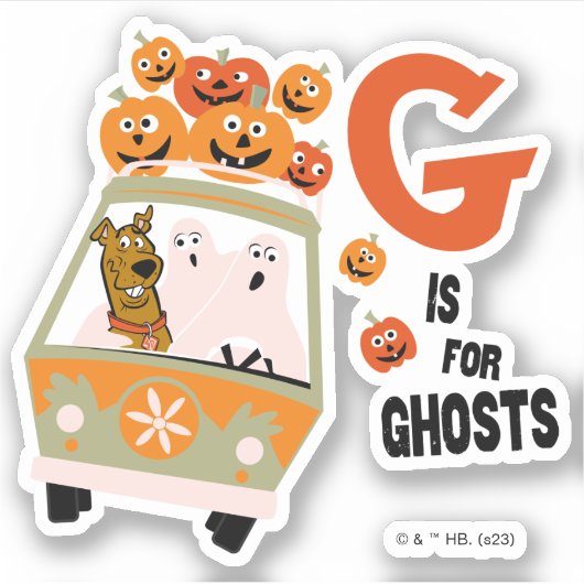 Sticker Scooby-Doo | G est pour Ghosts (Devant)