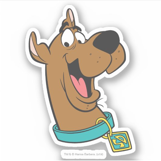 Sticker Scooby-Doo Joyeux Visage (Devant)