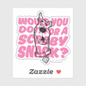 Sticker Scooby-Doo |Le Feriez-Vous Pour Un Snack Scooby ? (Feuille)