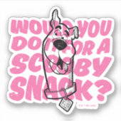 Sticker Scooby-Doo |Le Feriez-Vous Pour Un Snack Scooby ? (Devant)