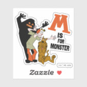 Sticker Scooby-Doo | M est pour Monster (Feuille)