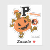 Sticker Scooby-Doo | P est pour le Citrouille (Feuille)