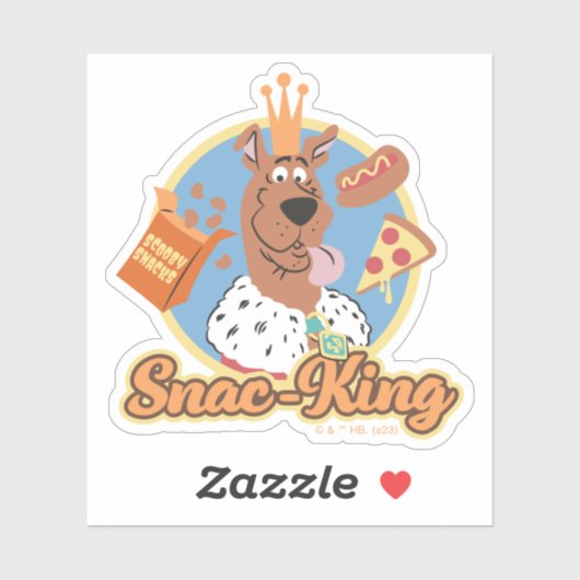 Sticker Scooby-Doo Snac-King (Feuille)