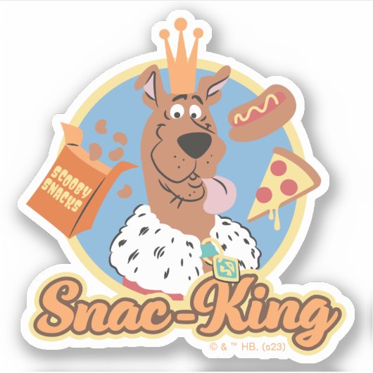 Sticker Scooby-Doo Snac-King (Devant)
