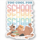 Sticker Scooby Doo Trop Cool Pour L'École (Devant)