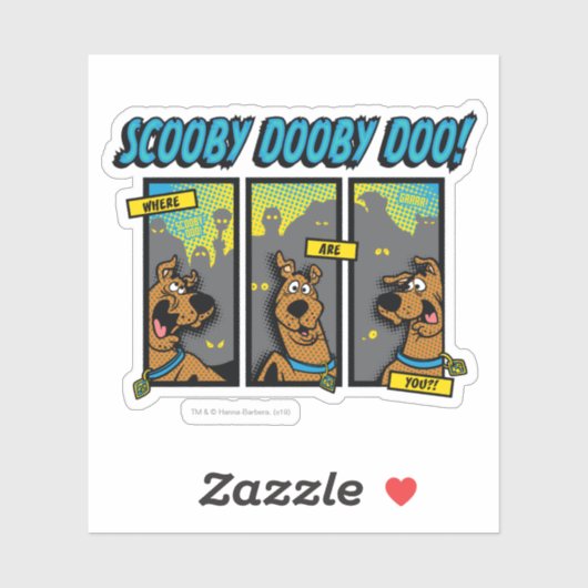 Sticker Scooby-Doo Where Are You Comic Panels (Feuille)