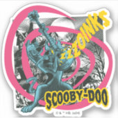Sticker Scooby-Doo Zoinks Punk Guitare Graphisme (Devant)